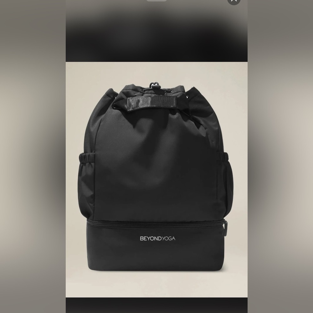 Beyond Yoga Black drawstring bag